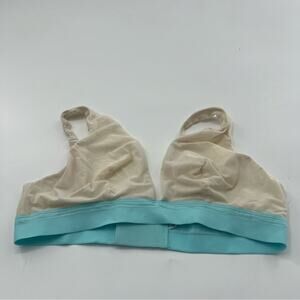 Smoothez by Aerie Women’s White and Blue Bralette Unlined